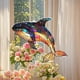 thumbnail image 4 of Decoración de ventana con búho patriótico | Atrapasueños acrílico rojo, blanco y azul | Adorno colgante para interior y exterior, ideal como regalo para el jardín de casa, 4 of 6