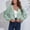 Mint Green, variant on AOOCHASLIY Ladies Coat Clearance Women's Winter Hooded Corduroy Jacket Loose Drop Shoulder Long Sleeve Short Jacket
