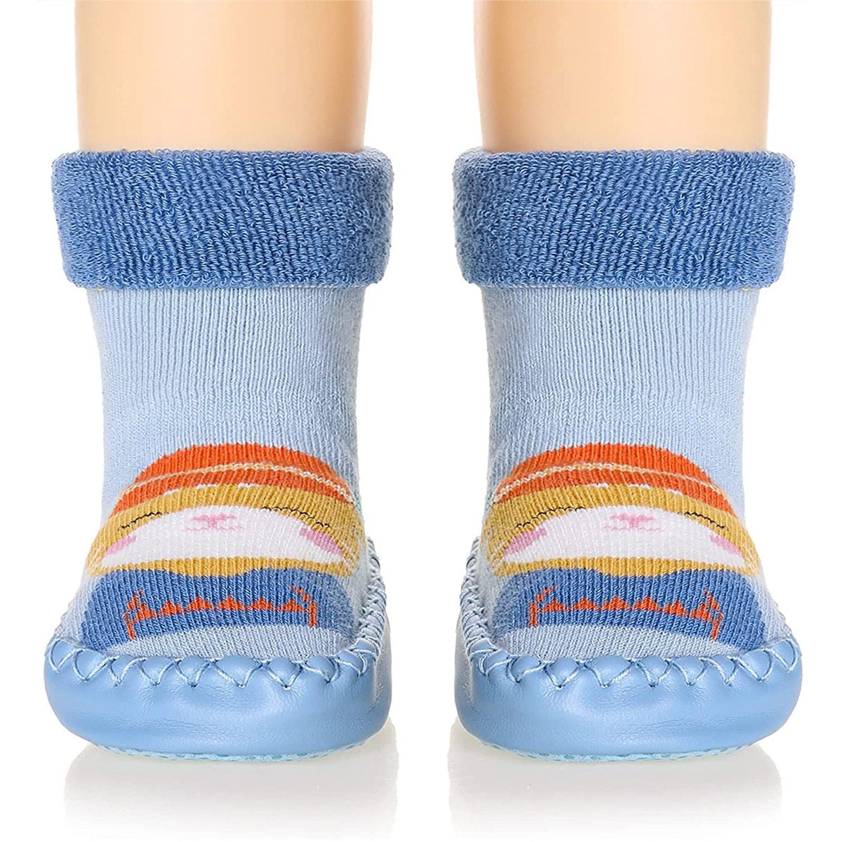 Baby moccasin slipper socks best sale aldi