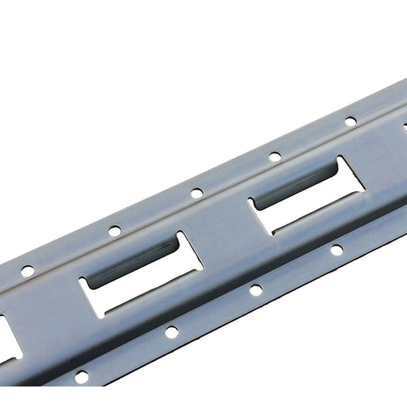 8 Pack 5' Vertical E-Track Tie-Down Rail - Galvanized Steel Trailer Tie Down Track, 12 Gauge Heavy Duty E-Track System for Cargo Securement in Vans & Trucks - Gray