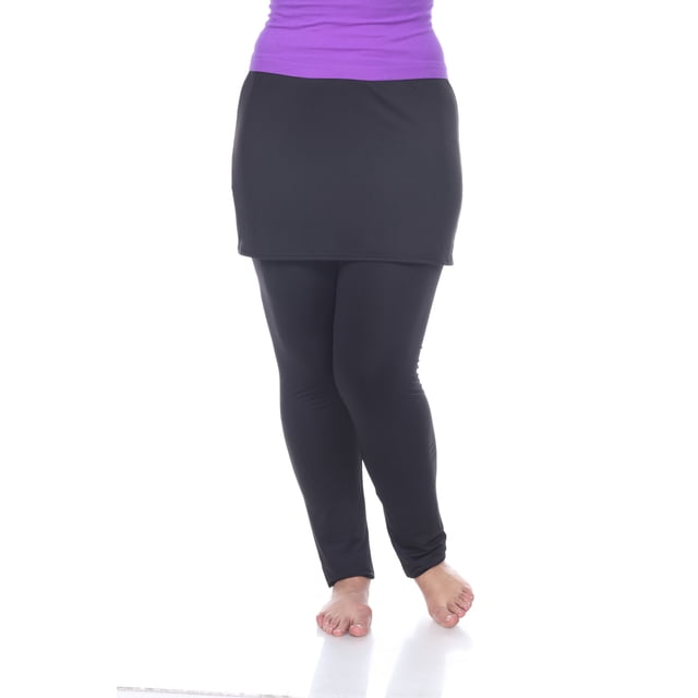 White Mark Leggings Jupe Décontractée Extensible Douce pour Femmes
