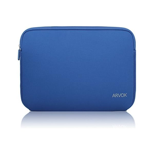 Arvok 13 13.3 14 Pouces Étui pour Ordinateur Portable pour MacBook Pro/MacBook Air 13-14 Pouces, Pochette Résistante à l'Eau pour Notebook Chromebook, Sac de Transport pour HP/Dell/Lenovo/Asus/Acer, Bleu Foncé