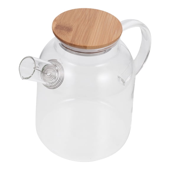 OULII 1Pc Transparent Glass Water Pitcher with Comfortable Handle and Anti Drip Spout