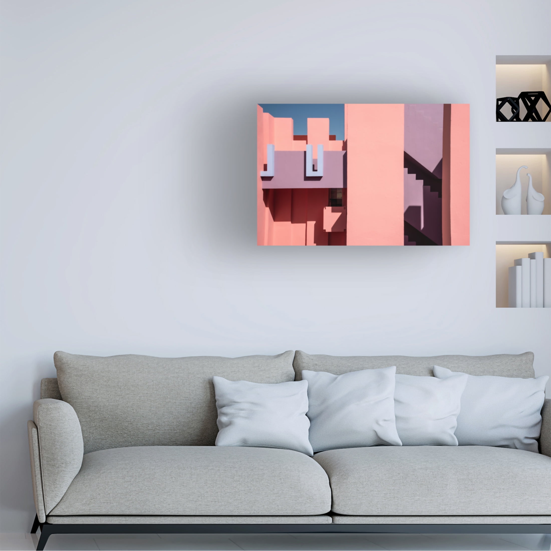 Trademark Fine Art Linda Wride Muralla Roja 2 Canvas Wall Art