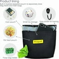 thumbnail image 4 of Raisingwell Dog Treat Pouch for Pet Walking and Training with Clicker 2 Cup Silicone Bag Small Fanny Pack Holder for Puppy Snack Dispenser Kit for Leash and Outdoor Use (Black), 4 of 5
