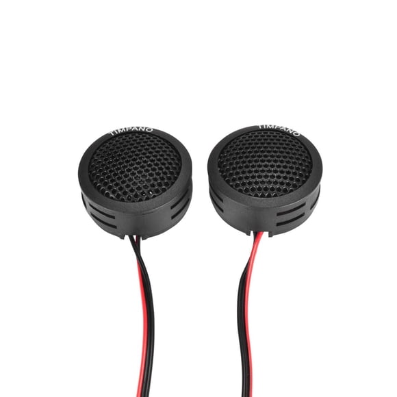 Timpano TPT-ST1 Tweeter de cúpula de 1 pulgada, juego de tweeters para audio de automóvil, tweeters de montaje en superficie o en ángulo, 4 ohmios, cúpula suave, Tweeter de potencia máxima de 150 vati