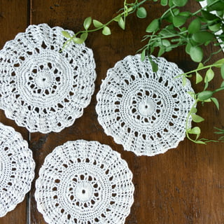 Pastry Tek White Paper Doilies - Lace - 6 inch x 6 inch - 100 Count Box