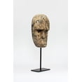 thumbnail image 2 of Wooden Primitive Tribal Timor Ancestral Mask on Stand Statue Hand Carved Sculpture Handmade Figurine Gift Home Decor Accent Handcrafted Decoration, 2 of 5