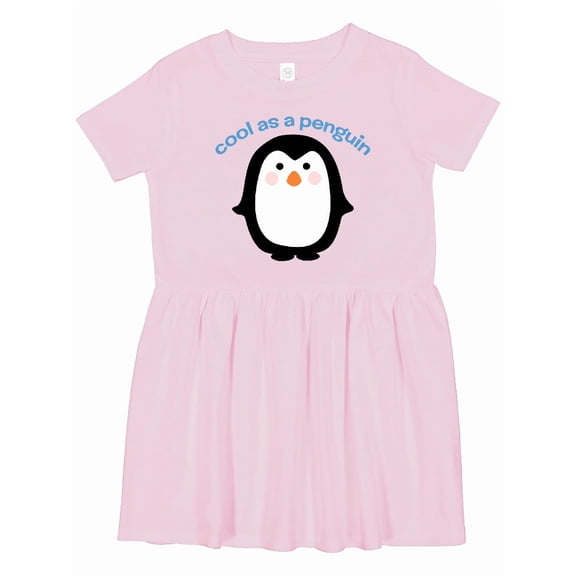 Inktastic Cool As a Penguin Girls Toddler Dress