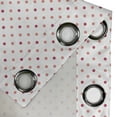 thumbnail image 4 of Ambesonne Coral Grommet Curtain, Classical Soft Polka Dots, 50" x 84", Coral Hot Pink White, 4 of 6