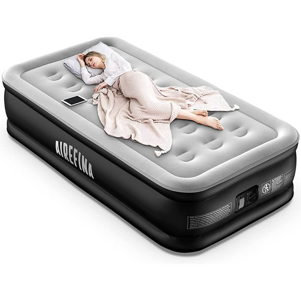 Airefina Twin Air Mattress with Builtin Electric Pump, SelfInflation