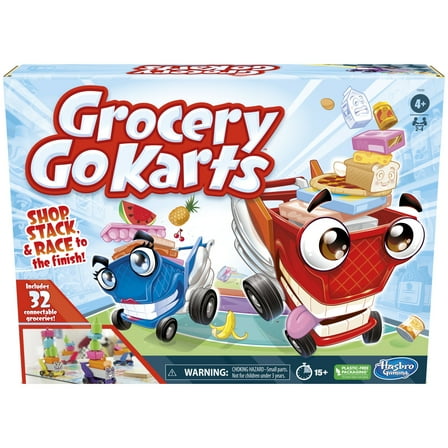 Grocery Go Karts Board Game for Preschoolers and Kids Ages 4 and Up, Preschool Games