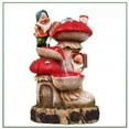 thumbnail image 1 of Two Gnomes with Two-tier Mushroom House Water Fountain, 1 of 1