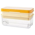 thumbnail image 1 of Ice-cube Mold Washable Reusable Solid Color 32 Grid Kitchen Bar Club Ice Cube Ice-cream Jelly Tray Accessories Yellow 2 Layer, 1 of 9