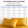 thumbnail image 5 of Kelnaro King Size Satin Sheet Set 4-Piece, Deep Pocket Cooling & Breathable Bedding, Silky Soft Wrinkle Resistant, Gold Yellow, 5 of 6