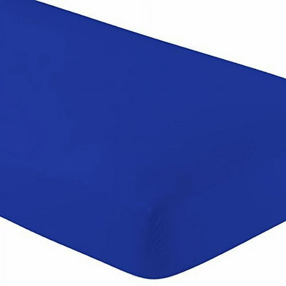 Crescent Bedding Micro Fiber Fitted sheet - Soft and Comfy - By 100% Satisfaction Guarantee (Twin XL, Royal Blue)