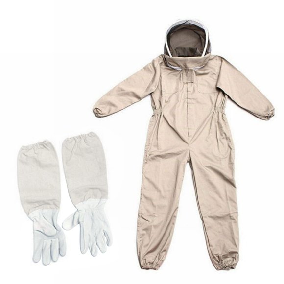 Combinaison d'Apiculteur avec Gants & Combinaison d'Apiculteur pour Équipement Anti-Ver pour Apiculteurs