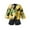 Yellow, variant on Toddler Girls Coat Winter Windproof Thicken Tie Dye Coat Jacket Kids Warm Fleece Outerwear Coat Girls Baby Clothing