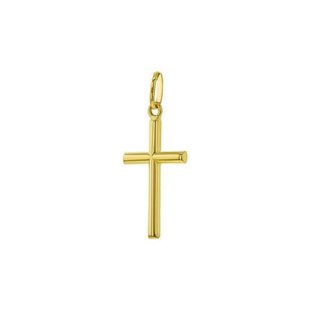 In Season Jewelry - 14k Yellow Gold Classic Baptism Small Stick Cross ...