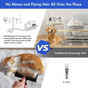 Neakasa Neabot P1 Pro Dog Grooming Kit with Vacuum, 5-in-1 Low-Noise Pet Clippers, Deshedding Brush