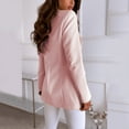 thumbnail image 6 of Fulijie Womens Sweatshirts & Hoodies,Women Casual Solid Single Button Lapel Long Sleeve Slim Suit Temperament Blazers Coat For Office Ladies, 6 of 8