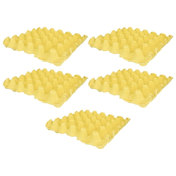 5pcs Paper Egg Cartons for Chicken Eggs Pulp Egg Tray Holder Bulk Holds Eggs Market Travel Egg Storage Containers