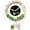 Green, variant on Butterfly and Flower Charm Bracelets, Glow in The Dark Firefly Beads Bracelet, Handmade in USA (Green)