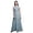 Baby Blue, variant on Bimba Floral Women Round Neck Printed Evening Party Dress Sleeveless Gown-Large