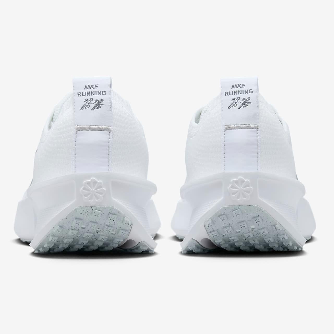 NIKE Interact Run Womens Road Running Shoes FD2292-100 (White/Metallic Silver-Pure P), Size 11