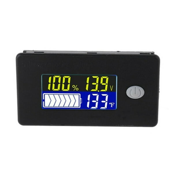 Battery Capacity Indicator 36V Display LCD Voltmeter Temperature Meter ...