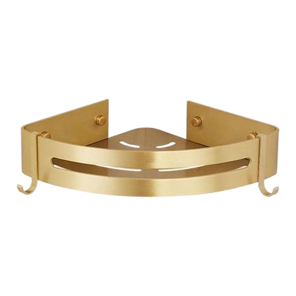 Bathroom Shower No Drilling Adhesive Corner Shelf Storage Wall Mounted