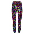thumbnail image 7 of Feancey Womens Holiday Leggings Fancy Heart Print Workout Tights Buttery Soft Stretchy High Waist Yoga Pants Ankle Length Casual Slim Fit Pants Multicolor M, 7 of 7