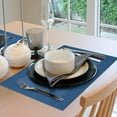 thumbnail image 4 of 56 STORE 18"x12" Blue Placemats, Set of 6 - Waterproof, Washable, Non-Slip, Heat Resistant - Ideal for Parties, Weddings and Table Use, 4 of 6