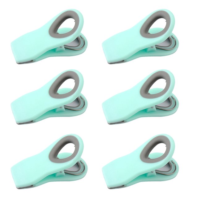 6 clips para bolsas con imán, almacenamiento de alimentos con agarre hermético para bolsas de pan, bolsas de aperitivos y bolsas de alimentos