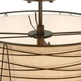 thumbnail image 4 of Franklin Iron Works Marlowe 18" Modern Semi Flush-Mount Ceiling Light Fixture Kitchen Foyer Drum Brown Bronze Finish Metal, 4 of 8