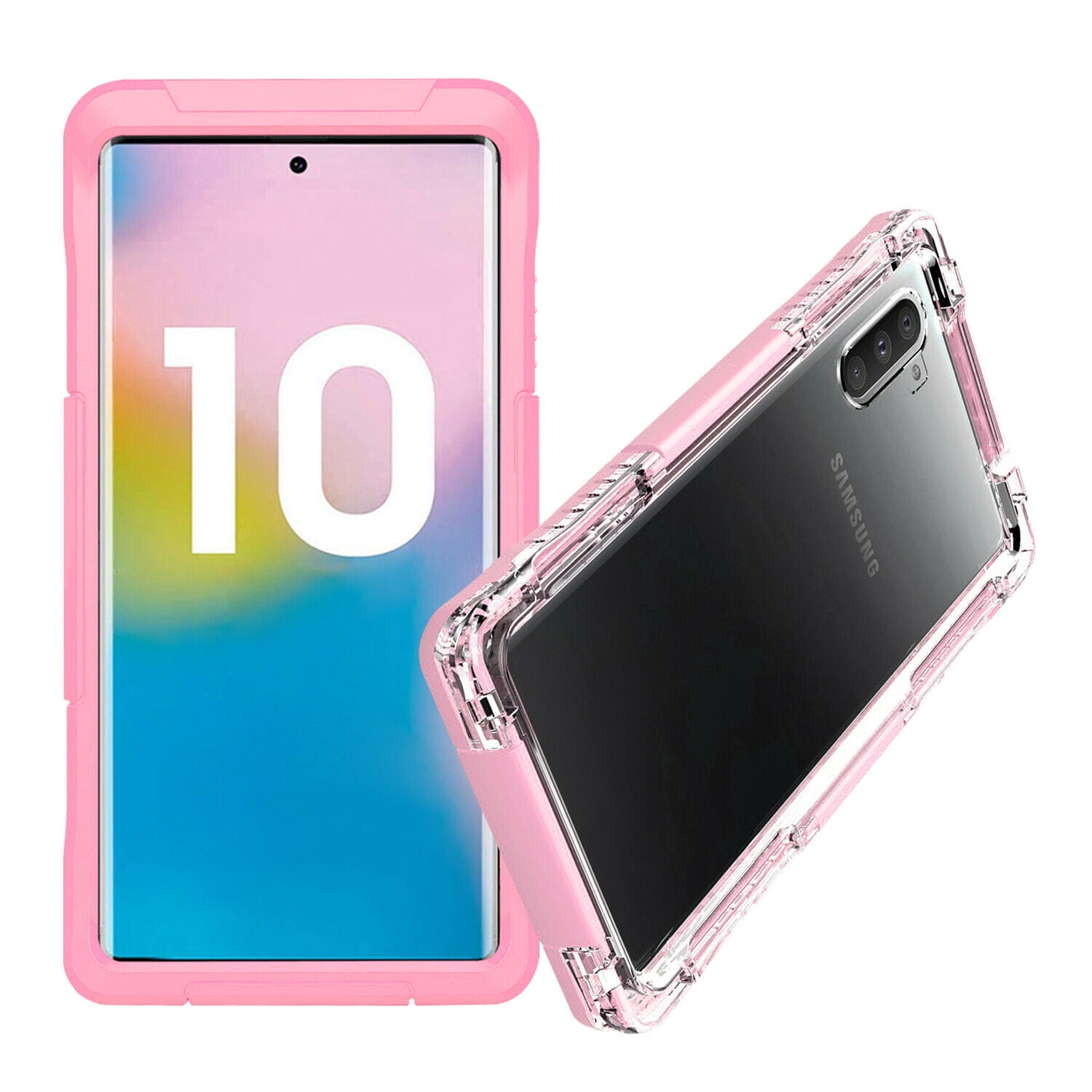 - Ghostek Atomic Slim Galaxy Note 10 Plus Case with Super Space Metal Bumper Note10+ 5G Cover Shockproof Military Grade Aluminum Bumper Heavy Duty Protection Wireless Charging 6.8 Inch Pink 