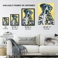 thumbnail image 3 of Artery8 Dog Lover Great Dane in Floral Hawaiian Shirt Living Room Extra Large XL Wall Art Poster Print, 3 of 3