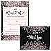 thumbnail image 3 of Miss to Mrs Invitations ( 25 ) & Thank You Notes ( 25 ) Set with Envelopes Bridal Shower Guest Invites Pink Confetti Design Fill-in-Style & Blank Folded Gift Thank You Cards Excellent Value Pair, 3 of 4