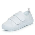 thumbnail image 4 of White Sneakers Canvas Shoes for Girls Boys Children School Student Dance gymnastics Casual Shoes Unisex sport white Shoes, 4 of 6