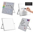 thumbnail image 1 of Planche Blanche de Bureau Mini Chevalet Réversible avec Support pour Enfants pour Planche avec Support pour Bureau à Main Effaçable Maison 25x35cm, 1 of 8