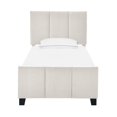 thumbnail image 1 of Twin Modern Channel Bed in Ivory/ Beige, 1 of 2