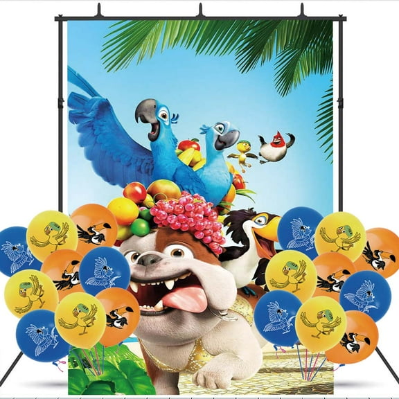 Rio Banner Backdrop Background Birthday Balloons Party Supplies Taspestry Poster Wall Decor