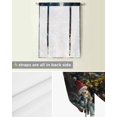 thumbnail image 5 of Christmas Tie Up Curtains for Window, Winter Snowflake Animals Xmas Tree Moon Thermal Insulted Balloon Shade Adjustable Rod Pocket Curtains Valance Panels for Kitchen Bathroom Café 52 x 63, 5 of 7