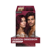 Splat Semi-Permanent Red Hair Dye Color Kit with Bleach, Crimson Obsession, 1 Application