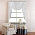 thumbnail image 2 of vctops Lace Beaded Waterfall Valances for Windows Floral Vintage  Sheer Kitchen Window Curtains Over Sink Curtain Valance for Living Room Bedroom Bathroom Cafe, 2 of 7