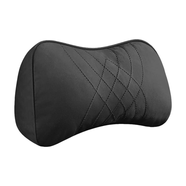 Pisexur Accesorios para coches, Electrónica para cochesReposacabezas de coche de terciopelo y cuero bordado para interior de asiento de coche