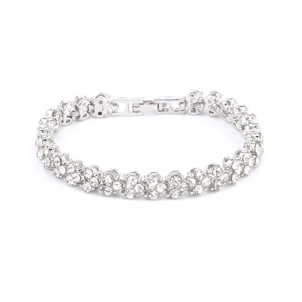 Estilo Romano Mujeres Regalo Cristal Rhinestone Moda Pulseras Brazalete Joyería Pulseras