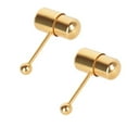 thumbnail image 5 of US 1-2 Pack Vibrating Tongue Ring Stainless Steel Punk Tongue Bar Body Piercing, 5 of 12