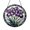 Acrylic 3.5 Inch, variant on Decorative Iris Flower Stained Glass Suncatcher, Botanical Window Hanging Glass Art for Garden Decor