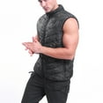 thumbnail image 4 of Fesfesfes Men's Camouflage Outdoor Sports USB Three-speed Temperature Control Warm Back Heating Vest, 4 of 9